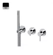 Смеситель для скрытого монтажа «Remer» X-style X97D2PWBNO чёрный матовый