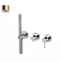 Смеситель для скрытого монтажа «Remer» X-style X97D2PWBRP медь брашированная