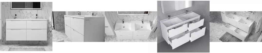 Тумба с раковиной «Raval» Wector 120 (Classica 120) подвесная белая