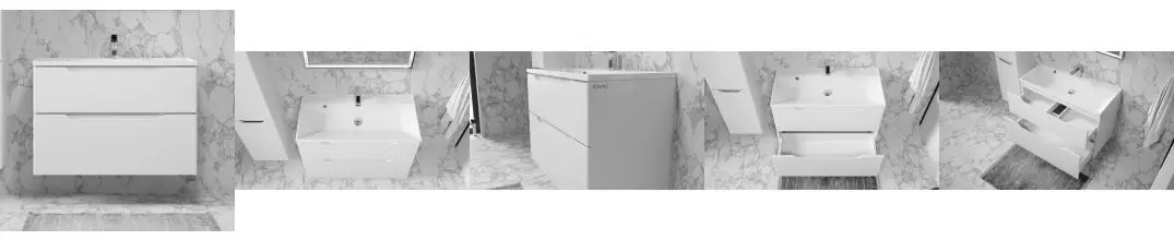 Тумба с раковиной «Raval» Wector 90 (Classica 90) подвесная белая