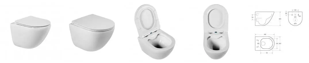 Подвесной унитаз безободковый «Belbagno» Amanda BB051CHR/BB076SC белый с сиденьем дюропласт с микролифтом белое Подвесной унитаз безободковый «Belbagno» Amanda BB051CHR/BB076SC белый с сиденьем дюропласт с микролифтом белое