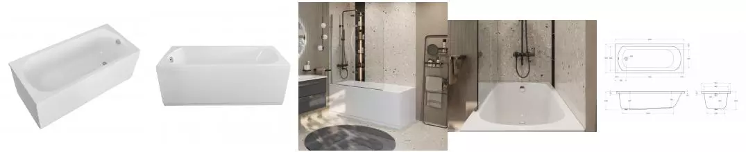 Ванна акриловая «Cezares» ECO-165-70-41-W37 165/70 без опор без сифона белая Ванна акриловая «Cezares» ECO-165-70-41-W37 165/70 без опор без сифона белая