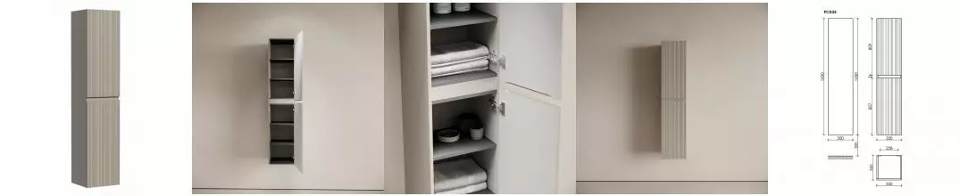 Пенал «Sancos» Code 35 подвесной серая платина универсальный