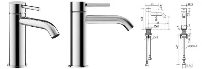 Смеситель для раковины «Sancos» Etna SC9001CH хром Смеситель для раковины «Sancos» Etna SC9001CH хром