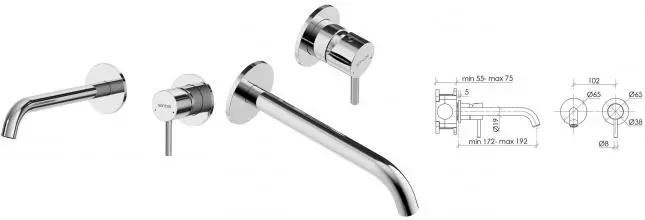 Смеситель для раковины «Sancos» Etna SC9004CH хром