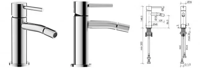 Смеситель для биде «Sancos» Etna SC9005CH хром