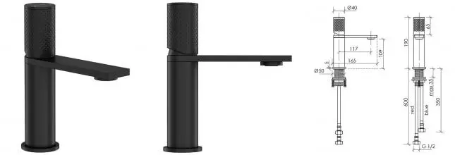 Смеситель для раковины «Sancos» Nexus SC9011MB чёрный матовый