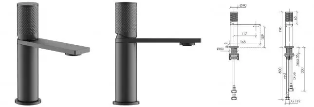 Смеситель для раковины «Sancos» Nexus SC9011GG вороненая сталь