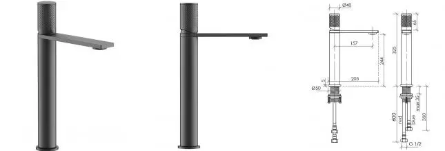 Смеситель для раковины «Sancos» Nexus SC9012GG вороненая сталь