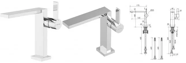 Смеситель для раковины «Sancos» Linn SC9019CH хром