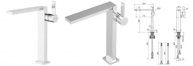 Смеситель для раковины «Sancos» Linn SC9020CH хром