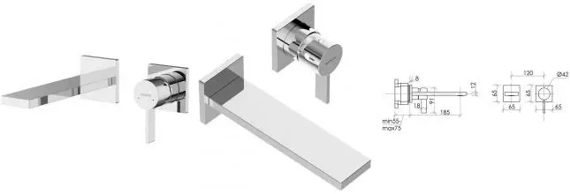 Смеситель для раковины «Sancos» Linn SC9021CH хром