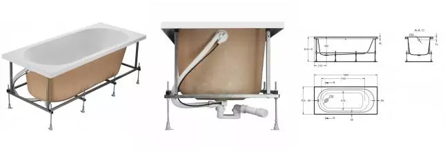 Монтажный комплект «Roca» Gava 160/70