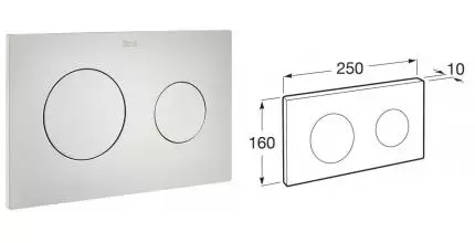Кнопка смыва «Roca» Duplo One PL-10 89018920P пластик жемчужная матовая Кнопка смыва «Roca» Duplo One PL-10 89018920P пластик жемчужная матовая