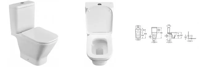 Унитаз компакт «Roca» The Gap 7342477000/734147000Y/ZRU9307682 белый с сиденьем дюропласт с микролифтом белое Унитаз компакт «Roca» The Gap 7342477000/734147000Y/ZRU9307682 белый с сиденьем дюропласт с микролифтом белое