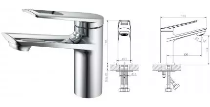 Смеситель для раковины «Rush» Socotra ST1235-11 хром Смеситель для раковины «Rush» Socotra ST1235-11 хром