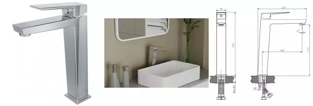 Смеситель для раковины «Rush» Thira TR3635-13 хром