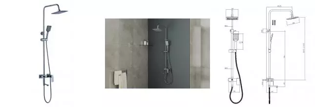Душевая система «Rush» ST4235-30 хром Душевая система «Rush» ST4235-30 хром