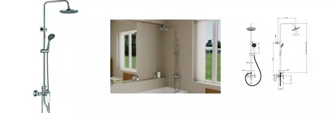 Душевая система «Rush» ST4235-11 хром