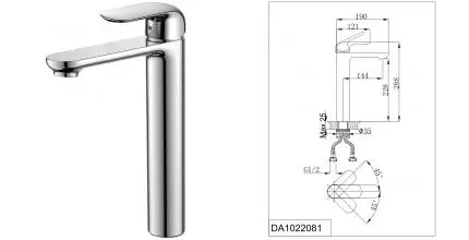 Смеситель для раковины «D&K» Venice.Gondola DA1022081 хром Смеситель для раковины «D&K» Venice.Gondola DA1022081 хром
