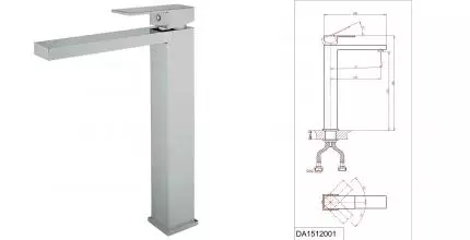 Смеситель для раковины «D&K» Bayern.Liszt DA1512001 хром Смеситель для раковины «D&K» Bayern.Liszt DA1512001 хром