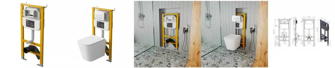 Инсталляция для унитаза «D&K» DI8050127 Инсталляция для унитаза «D&K» DI8050127