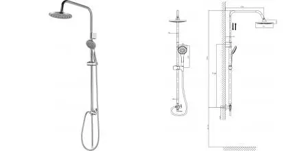 Душевая стойка «Rush» Bella BL4535-111 хром Душевая стойка «Rush» Bella BL4535-111 хром