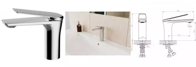 Смеситель для раковины «Rush» Bering BE5535-11 хром