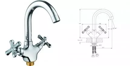 Смеситель для кухонной мойки «Rush» Bianki BI7650-23 хром