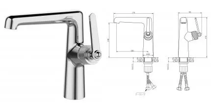 Смеситель для раковины «ESKO» Bangkok BG26M хром Смеситель для раковины «ESKO» Bangkok BG26M хром