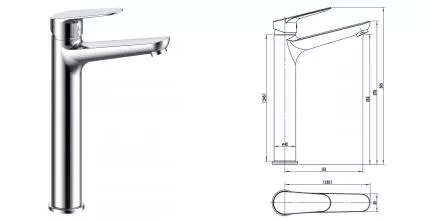 Смеситель для раковины «ESKO» Kazan KZ25 хром Смеситель для раковины «ESKO» Kazan KZ25 хром