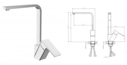 Смеситель для кухонной мойки «ESKO» Samara SMR519 хром Смеситель для кухонной мойки «ESKO» Samara SMR519 хром