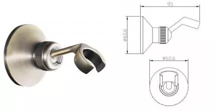 Держатель для душа «ESKO» SH105 Br бронза