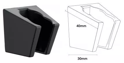 Держатель для душа «VODA» D15Black чёрный
