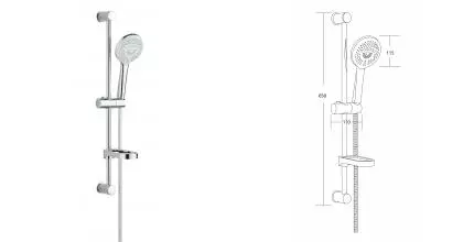 Душевой гарнитур «VODA» VSS18 хром