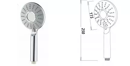 Ручная лейка «VODA» VSP07 хром