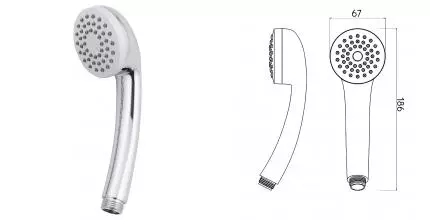 Ручная лейка «VODA» VSSP651 хром Ручная лейка «VODA» VSSP651 хром