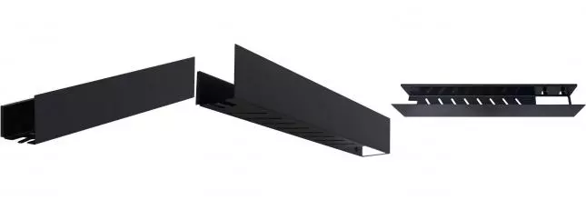 Полка в ванну «Aquanet» Магнум H 00341534 на стену чёрная матовая