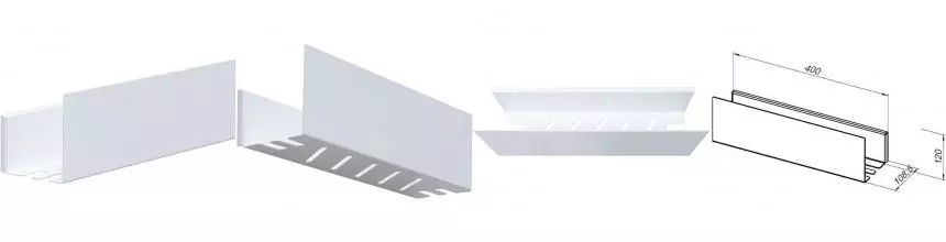 Полка в ванну «Aquanet» Магнум H 00341537 на стену белая матовая