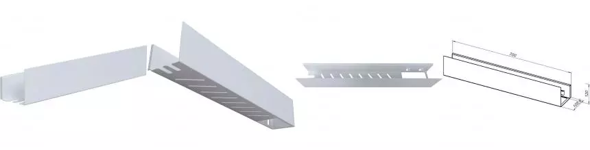 Полка в ванну «Aquanet» Магнум H 00341540 на стену белая матовая