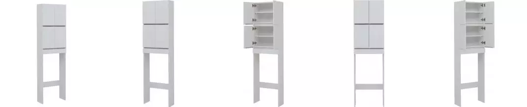 Шкаф для хранения в туалете «Aquanet» 209423 50 белый