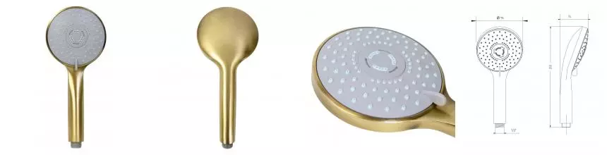 Ручная лейка «Migliore» Grazia 32309 бронза