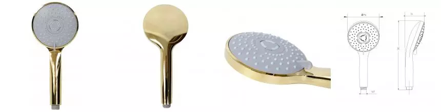 Ручная лейка «Migliore» Grazia 32310 золото Ручная лейка «Migliore» Grazia 32310 золото