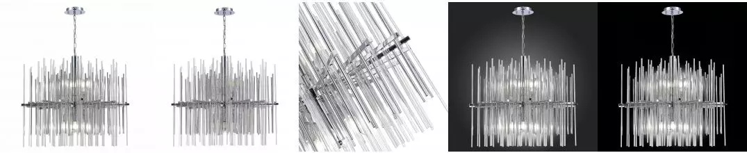 SL1628.103.12 Люстра подвесная ST-Luce Хром/Прозрачный, Хром E14 12*40W TERAMO SL1628.103.12 · Evoluce, SL1628.103.12