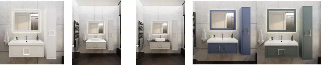 Мебель для ванной подвесная «La Fenice» Cubo 100 Мебель для ванной подвесная «La Fenice» Cubo 100