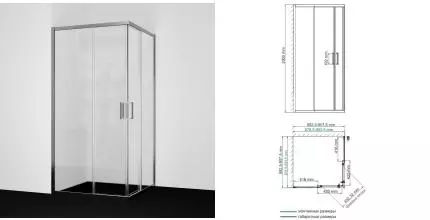 Душевой угол-ограждение «WasserKRAFT» Tauber 64S03 90/90 прозрачный/никель без поддона Душевой угол-ограждение «WasserKRAFT» Tauber 64S03 90/90 прозрачный/никель без поддона