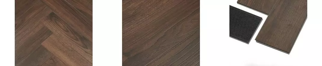 SPC-плитка «Primavera»  Herringbone Орех американский браш 61,5х12,3 3290 33 класс коричневый