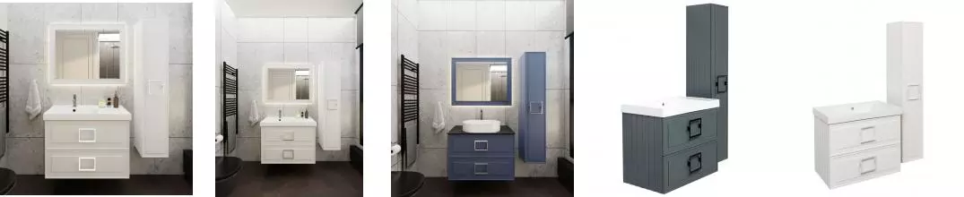Мебель для ванной подвесная «La Fenice» Cubo Twin 90
