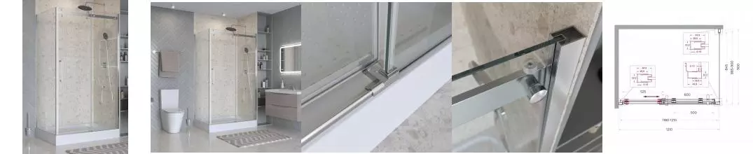 Душевой угол-ограждение «Belbagno» MARINO_2-AH-1-120/90-C-Cr 120/90 прозрачный/хром прямоугольный без поддона универсальный Душевой угол-ограждение «Belbagno» MARINO_2-AH-1-120/90-C-Cr 120/90 прозрачный/хром прямоугольный без поддона универсальный