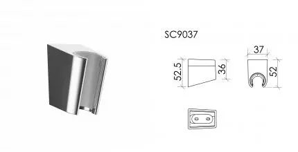 Держатель ручного душа Sancos SC9037CH · без серии, Sancos, SC9037CH